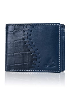 Buy Markus Navy Men’s Leather Wallet | Leather Wallet for Men | RFID Men’s Wallet in UAE