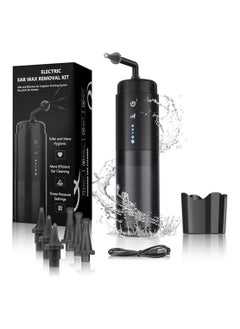 Buy Ear Wax Removal Kit, Water Powered Ear Cleaner with 3 Pressure Modes, Ear Irrigation Flushing System  Waterproof Electric Ear Cleaning Tool for Adults & Kids with Basin & 6 Tips(Black) in Saudi Arabia