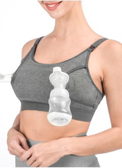 Buy Hands Free Pumping Bra, Adjustable Breast-Pump Holding and Nursing Bra in UAE