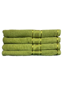 Buy 100% Cotton Ultra Soft Bath Towel Set - Super Absorbent, Antibacterial Treatment, 430 GSM Terry, Large 70x140 CM in UAE