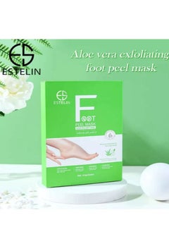 Buy Estelin Foot Peel Mask Exfoliating Aloe Vera 40g x 2 Pairs in UAE