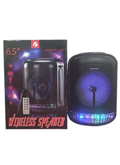 Buy 6.5 inch wireless high quality portable speaker, LED Flashing light with wired mic Karaoke speaker in Saudi Arabia