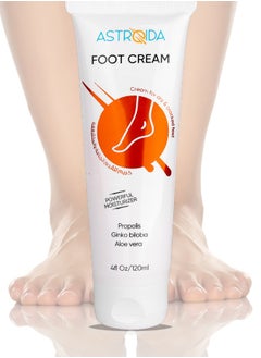 Buy Astroida Foot Cream with Propolis, Beeswax & Ginkgo biloba - for Dry cracked feet, Instant Moisturization - 120ml 4fl Oz in Egypt