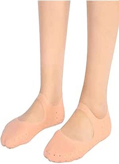 Buy Silicone Gel Moisturizing Socks, Foot Anti-Cracking Protector Foot Care Tool Prevention Socks Relieve Plantar Fasciitis Pain Heel Bone Spur Pain Soften Dead Skin Dry Cracked Skin (M-Skin Color) in Egypt