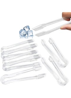 Buy Plastic Buffet Tongs, 8pcs Mini Clear Kitchen Tongs 6.3 Inch Small Ice Tongs for Tea & Coffee, Party Catering, Appetizers, Salads, Desserts, Sandwiches, Buffet BBQ in UAE