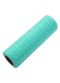 Buy 50-Piece Disposable Multipurpose Dishcloth Roll Blue in Saudi Arabia