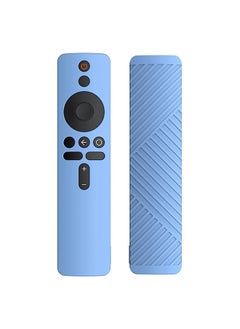 اشتري Silicone Remote Control Protective Cover for Xiaomi Mi Box S/4X Mi TV Stick Smart Tv Box Controller Remote Skin Sleeve Shockproof Protector- Blue في الامارات