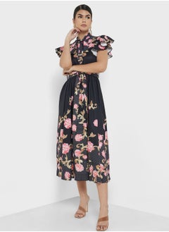 Buy Floral Print Dress in Saudi Arabia