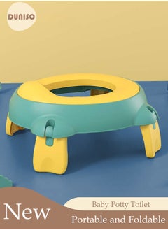 Buy Folding Potty Training Toilet for Kids, Foldable Portable Car Potty with Storage Bags, Travel Potty Chair for Children's, Reusable Potty Toddler for Travel Camping Park Indoor Outdoor in UAE