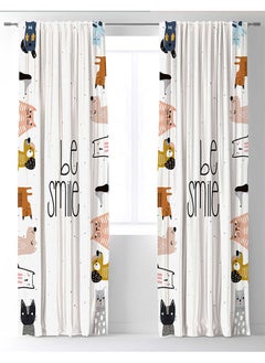 Buy Ready-Made Printed Curtain (Two Pieces Back Tape)  275x270x275 in Egypt