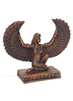 Buy immatgar pharaonic iisis wing Statue ancient Egyptian souvenirs gifts for women and men Home Décor Sculpture Pharaohs art (Darck Brown - 10 CM long) in Egypt