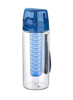 اشتري Fruit Infuser Water Bottle with Full Length Infusion Rod and Flip Lid Portable Juice Bottle Blue 500ml في الامارات