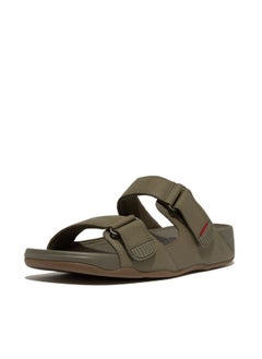 Buy 049-809 Fitflop Mens Sandals Gogh Moc Slide L05-B77 Olive in UAE