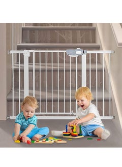 اشتري Auto Close Safety Baby Gate, Extra Wide Child Gate with 30 cm Extension Kit Maximum Suitable For 114 cm, Baby Gates for Stairs & Doorways, Easy Install (Safety Railing + 30cm Extension Kit) في السعودية