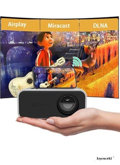 اشتري New YT300 Pocket Smart Mini LED Projector Support Miracast Airplay Phone Mirroring Mobile Proyector Beamer في السعودية