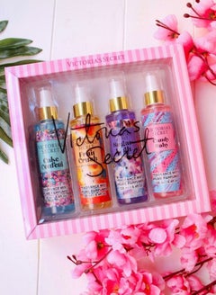 Buy Set  Body  Mist  Victoria  Secret - Candy  Baby - Sugar  High - Fruit  Crush - Cake  Confelli - 4  Different  Scents in Egypt