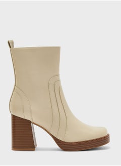 Buy Mid Heel Ankle Boots in UAE