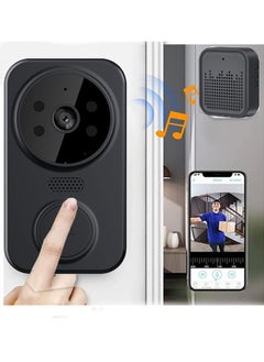 Buy Smart Video Doorbell, Wireless WiFi Camera Intercom Doorbell 2-Way Audio Video Doorbell Camera with Chime Smart Security Doorbell with Cloud Storage Real Time Monitoring for Entrance HD Night Vision + Home App Sharing in Saudi Arabia