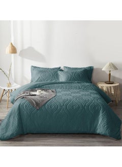 اشتري COMFY 6 PC LUXURY COLLECTION ALL SEASON COMFORTER SET 220 X 240 CM GREEN في الامارات