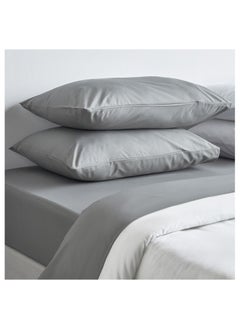 Buy Cotton Percale 200 Thread Count King Fitted Sheet - 180x205 cm in Saudi Arabia