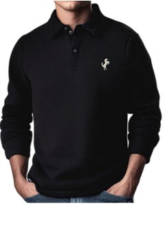 Buy Horse Polo Sweat Polo Shirt, Black in Egypt