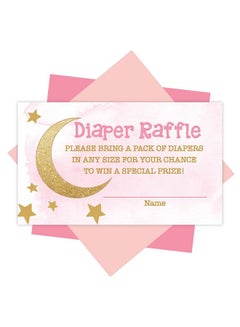 Buy 25 Baby Shower Diaper Raffle Tickets For Baby Shower Girl Twinkle Twinkle Little Star Baby Shower Games For Girls Diaper Raffle Cards Baby Raffle Tickets Baby Shower Invitation Inserts in UAE