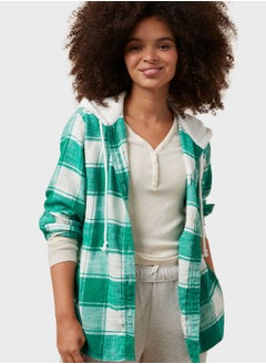 Buy Checked Hoodie in Saudi Arabia