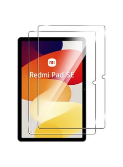 اشتري 2 PackTempered Glass for Xiaomi Redmi Pad SE 2023 Screen Protectors [No Bubbles] [9H Hardness] [Scratch Resistant] Protector Film Tempered Glass Film For Redmi Pad SE Transparent في الامارات