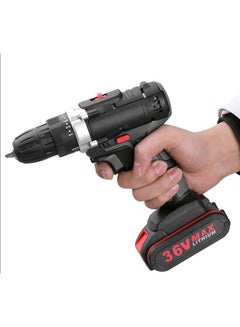 Buy 36V Electric Drill Machine Handheld Drill Power Tool with 25-speed Torque Adjustment for Screwdriver Flat Drill in Saudi Arabia