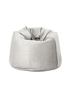 Buy Soft Suede Velvet Bean Bag With Filling Grey in UAE