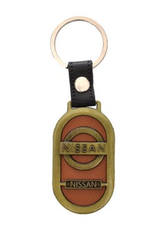 Buy Metal KeyChain Ring with Logo for NissanCar, Metal and leather Chain Keyring Styling Decoration Accessories Waterproof Anti-Scratch  and Buckle Hanging - Multi color in Egypt