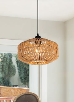 Buy Rattan Light Fixtures Ceiling Mount Boho Ceiling Light Fixture With Dimmable Led Bulb Mini Hand Woven Rattan Chandelier Light Fixtures Ceiling For Bedroom Kitchen Entryway Living Room Hallway in Saudi Arabia