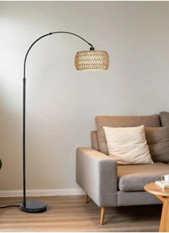 Buy Arc Rattan Floor Lamp in Saudi Arabia