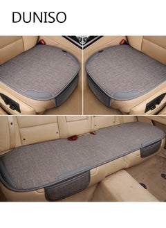 اشتري 3PCS Auto Breathable Universal Four Seasons Car Seat Covers Luxury Include Front Car Seat Protector and Rear Car Seat Cushion Compatible with 95% Vehicle Fit for Cars Truck SUV or Vans في الامارات