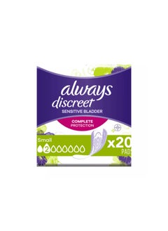 Buy Always Discreet Incontinence Pads Small For Sensitive Bladder x20 in UAE