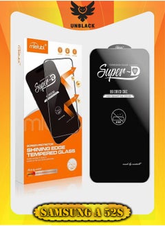 Buy mietubl For Samsung Galaxy A52s Screen Protector Super-D Glass- Black in UAE