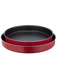 Buy Les Specialistes 2Piece Set Kebbe Dishes 34/38 cm NonStick Coating Aluminum Heat Diffusion Easy Cleaning Red Bugatti Made in France J5716883 in Saudi Arabia