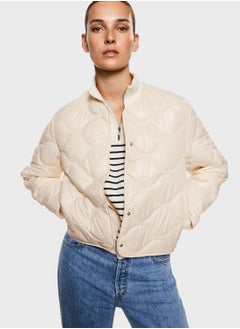 Buy Button Detail Quilted Jacket in Saudi Arabia