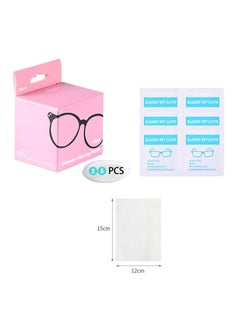 Buy Lens Cleaning Wipes Glasses Wipes 25 Extra Long and Thicker Pre-Moistened and Quick-Drying Individually Packaged Suitable for All Types of Glasses and Electronic Screens in Saudi Arabia