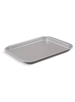 Buy Dishwasher-Safe Non-Stick Aluminium Oven Flat Tray Grey 2.5 x 35.5 x 28 cm 55640SACO in Saudi Arabia