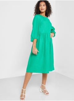 Buy Balloon Sleeve Tiered Dress in UAE