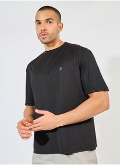 Buy Oversized Breathable Mesh Yoke Training T-Shirt in Saudi Arabia