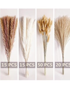 Buy 100 PCS Boho Pampas Grass, Naturally Dried Pompas, Pampas Grass Decor for Wedding , Boho Party Decorations, Table Decor in UAE