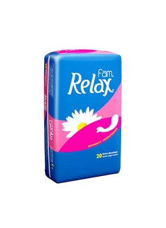 Buy Relax sanitary pads for women, 20 pieces in Saudi Arabia