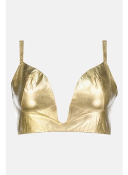 اشتري Women Padded Bikini Top, Gold في الامارات