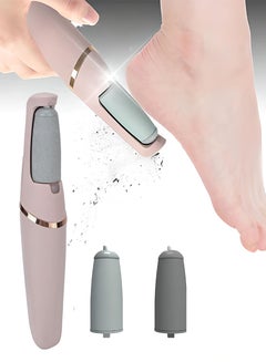 اشتري Electric Pedi Foot Scrubber Portable Rechargeable Wireless Callus Dry Skin File Remover Device for Feet Dry Cracked Rough Skin Heel Suitable For Home or Beauty Spa Salon في الامارات