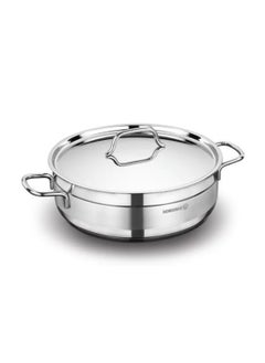 Buy Korkmaz Steel Alpha Low Pots, 30 cm in Saudi Arabia