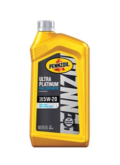 Buy Pennzoil 5W20 SYNTHETIC MOTOR OIL 1 QUARTER 496ML in Saudi Arabia