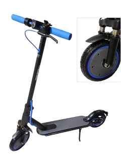 Buy Folding Electric Skating Scooter with Shock Absorber 15-70KM/H Speed Bluetooth App Control for Adults Scooter Black/Blue in UAE