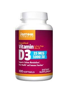 اشتري Vitamin D3 Softgels 1000 IU Bone Health and Immune Function 100'S في الامارات